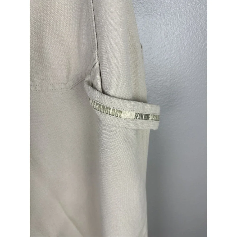 North‎ Face Size 38 Tan Pants Cargo Pocket Hook Loop Tekwear Technology Heavy